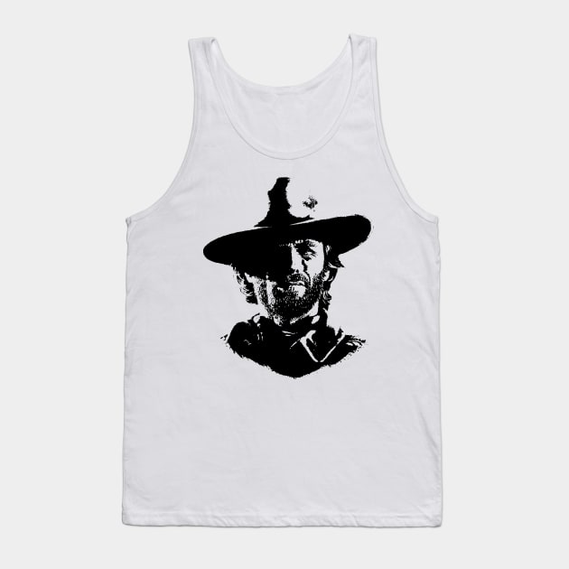 Clint Eastwood Portrait Tank Top by Vanilla Susu